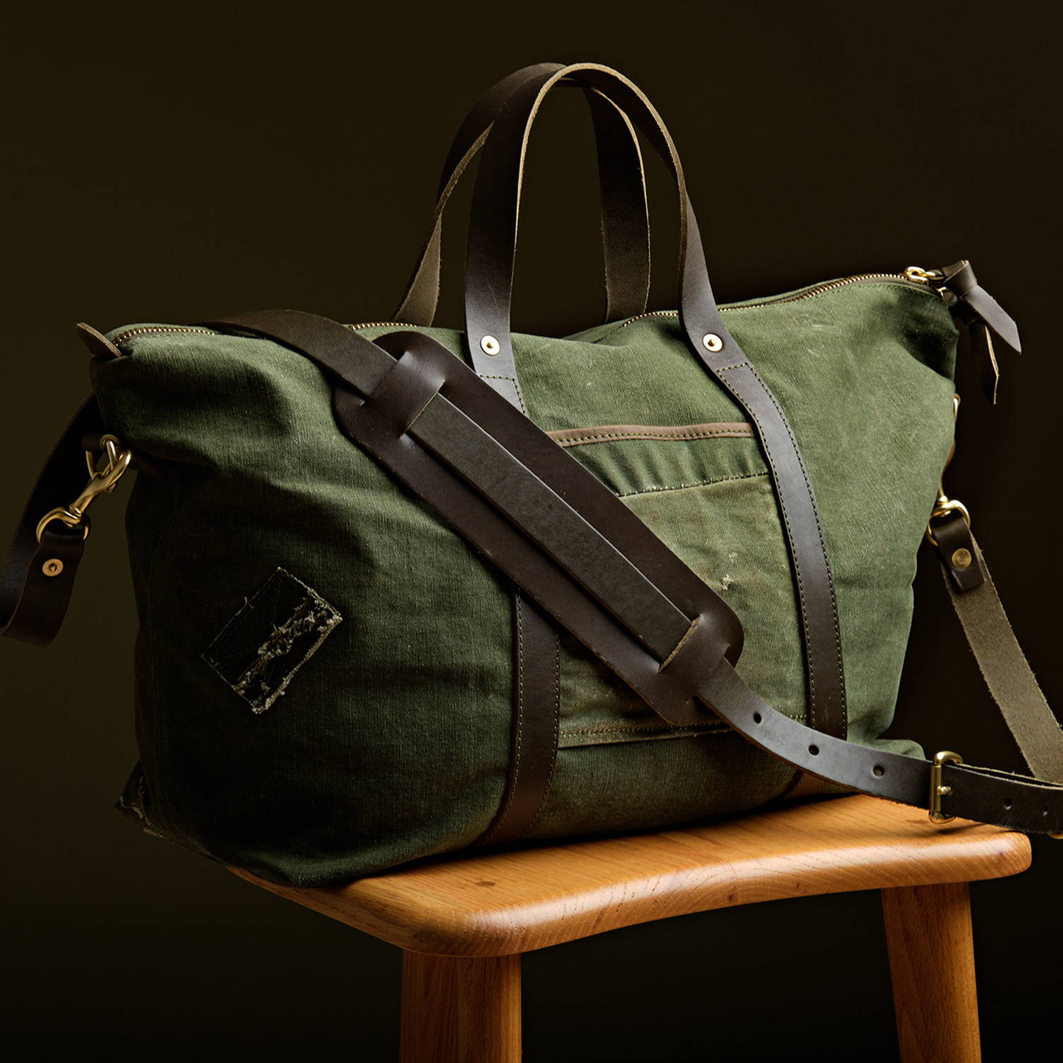 The Repurposed Military Travel Bag | Durable Leather Duffle