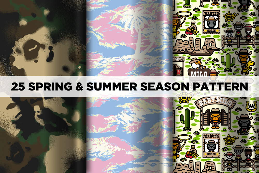 A BATHING APE® 2025 SPRING/SUMMER SEASONAL PATTERN | bape.com