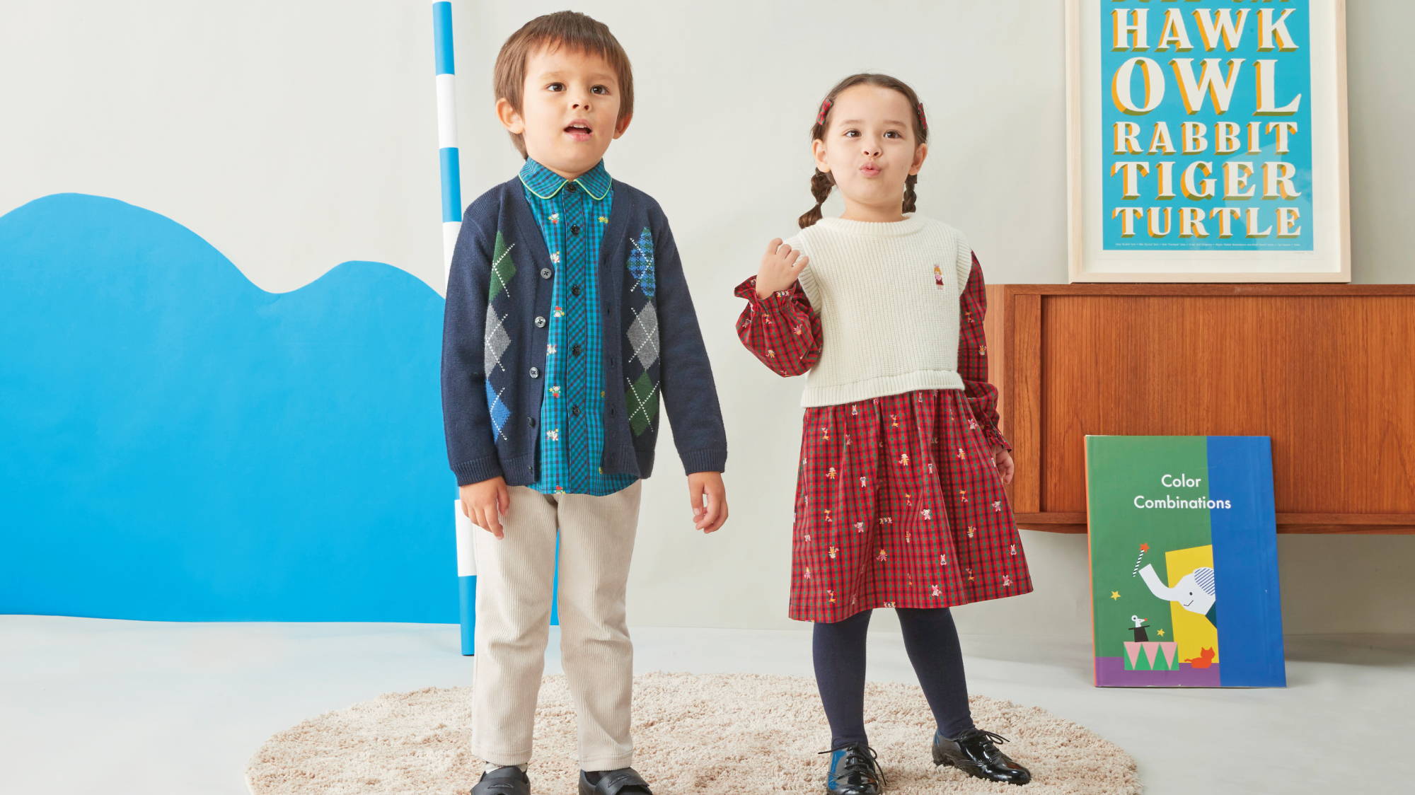 ファミリアノベルティ2024冬】ブランケット（ブルー） ファミリア