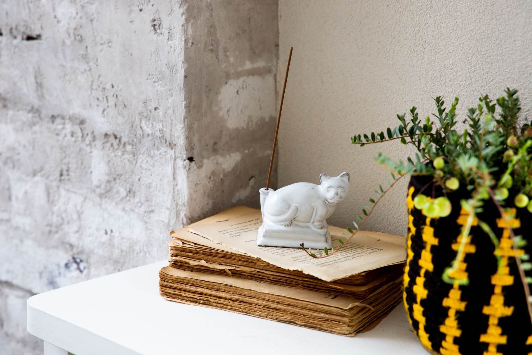 Astier de Villatte Minou キャットインセンスホルダー｜インセンス