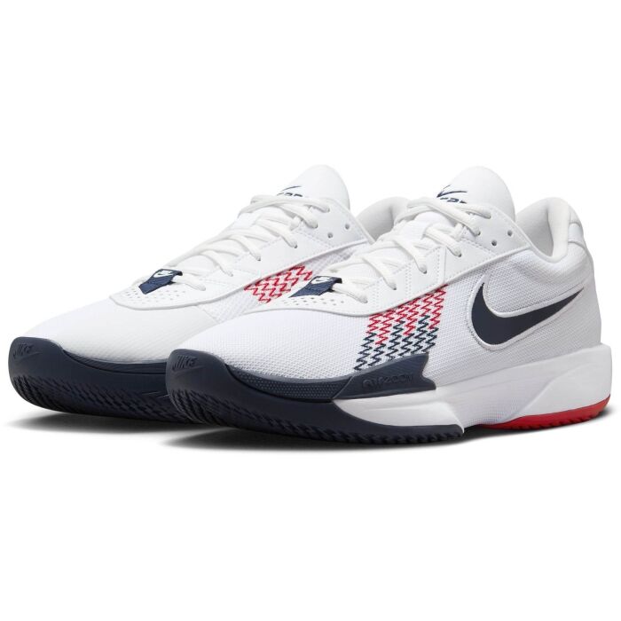 Nike AIR ZOOM G.T. CUT ACADEMY - Men's basketball shoes - white
