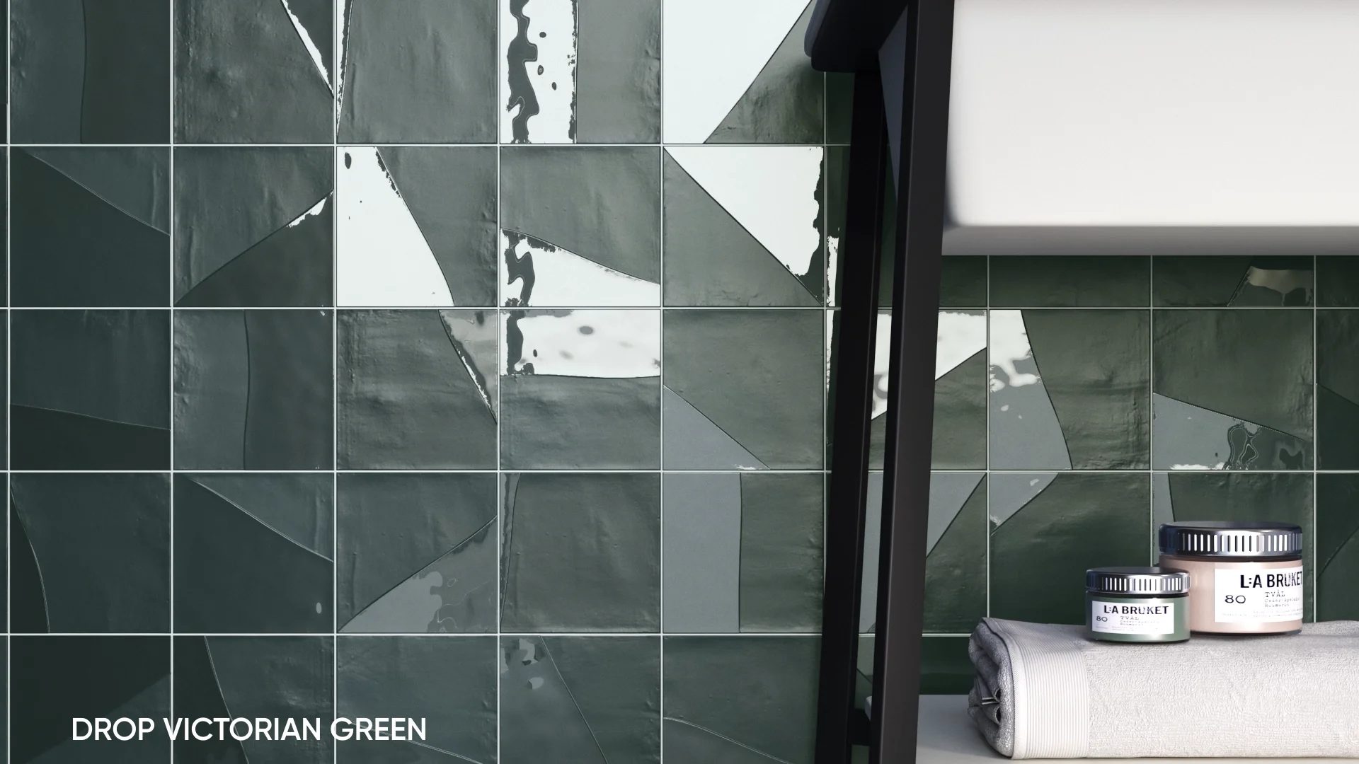 CARMEN-DROP VICTORIAN GREEN 13,8X13,8