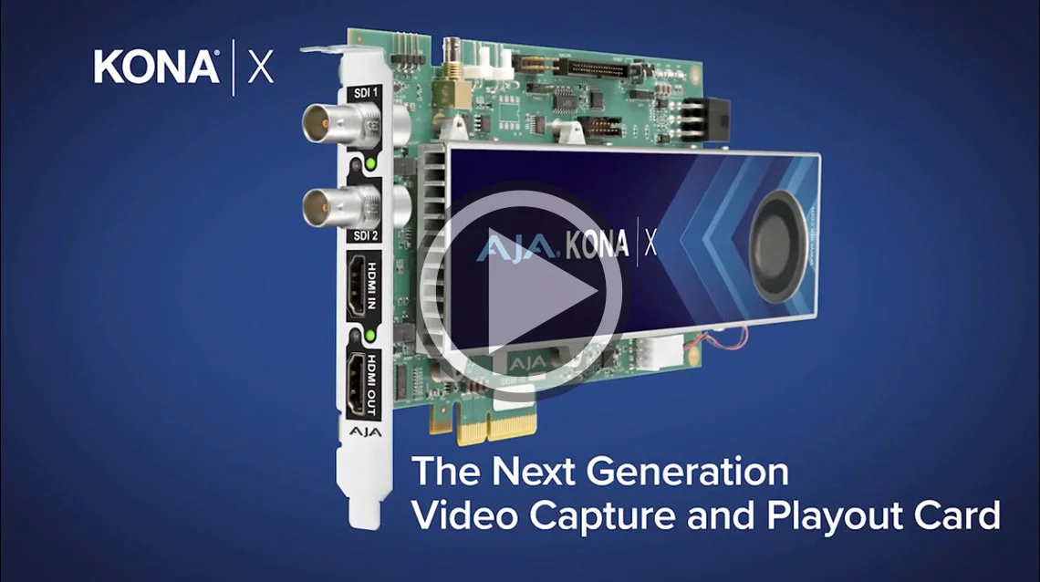AJA KONA X 4-lane PCIe 3.0 Capture Card - Newsshooter