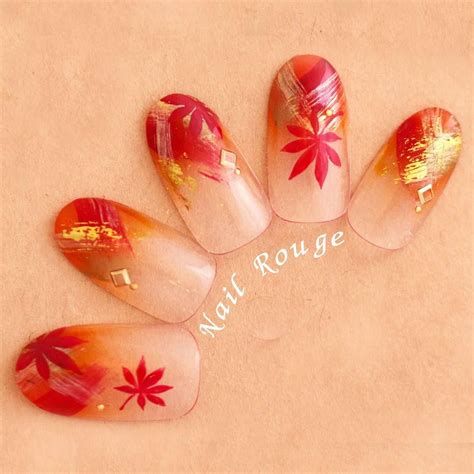 ネイル シール もみじ