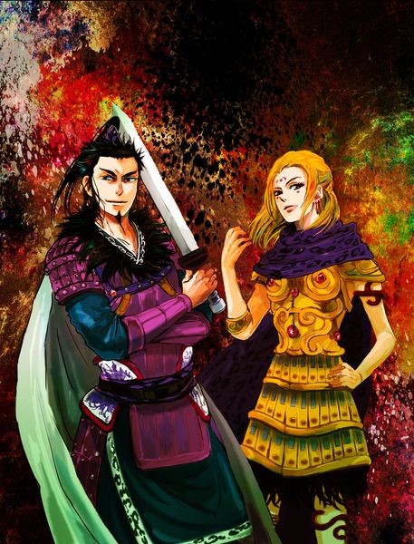 キングダム 桓騎と楊端和 - ちくびさんのイラスト - pixiv