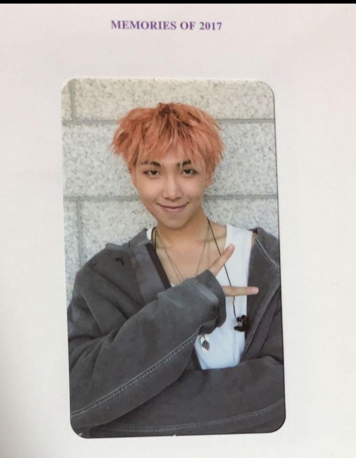 BTS Memories 2017 Blu-ray Photocard RM