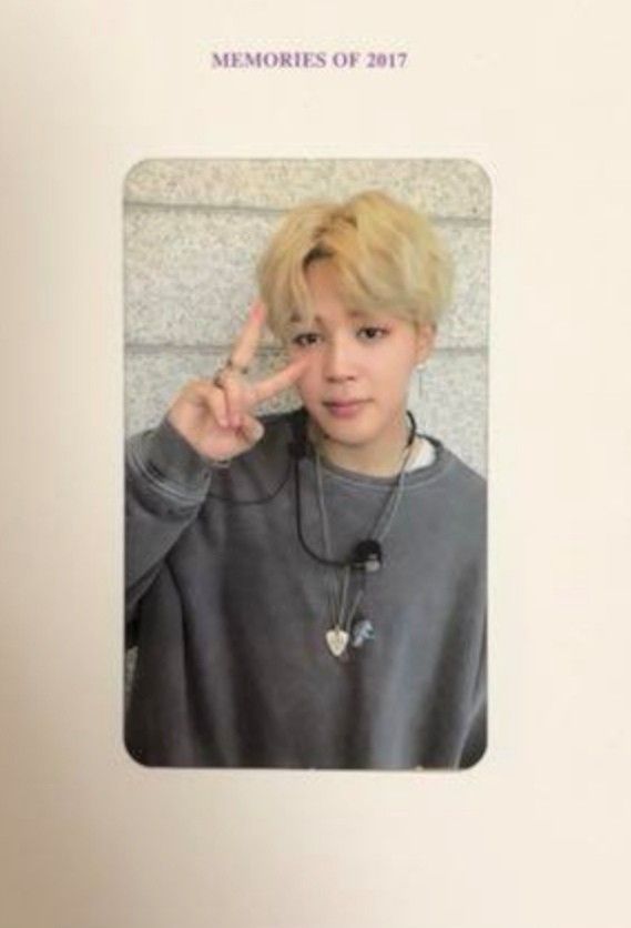 BTS Memories 2017 Blu-ray Photocard Jimin