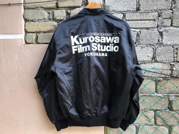 Vintage kurosawa film studio satin jacket size LL film shirt
