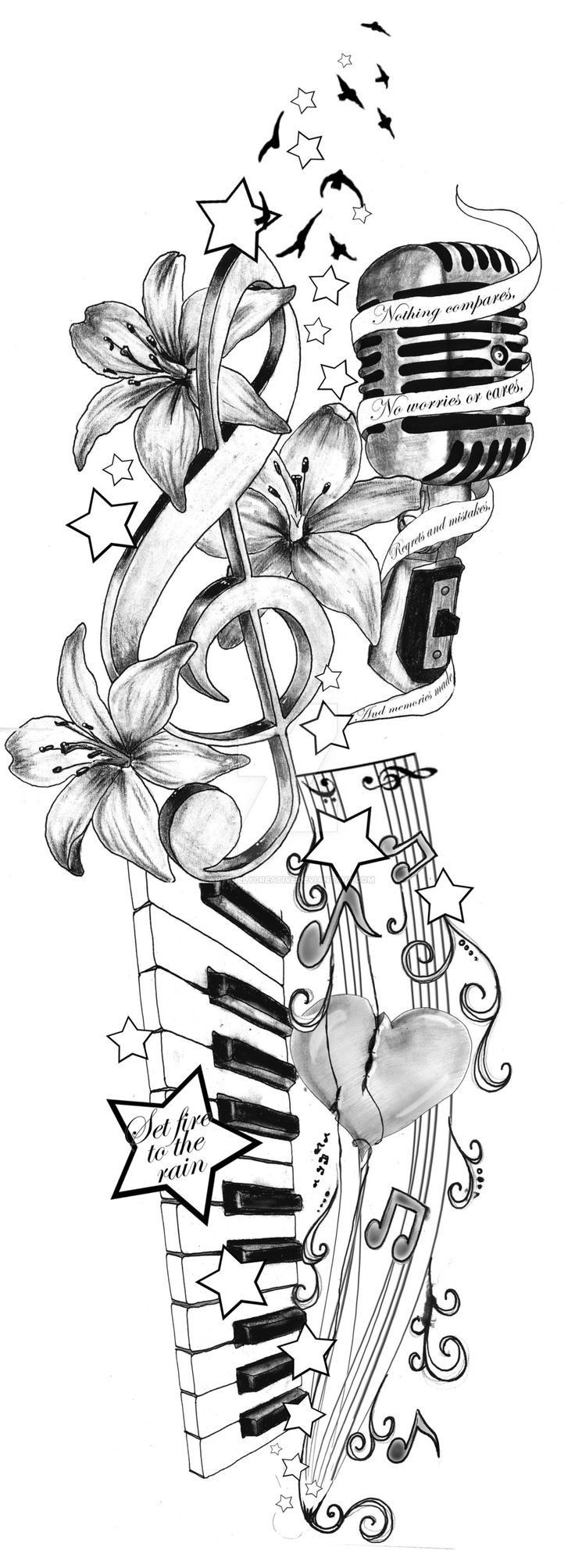 Pin by Christina Hayes on Music stuff | Music tattoo designs