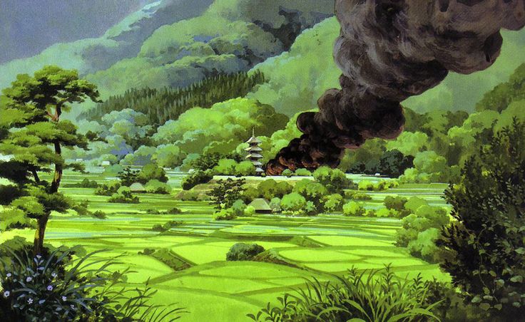 もののけ姫 / Princess Mononoke (1997) - Background Design