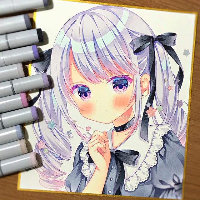 ぷぅ💫コミティアN07b on Instagram: “🤍 #イラスト #イラストグラム