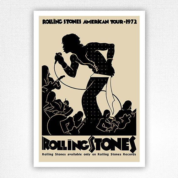The Rolling Stones American Tour 1972 poster