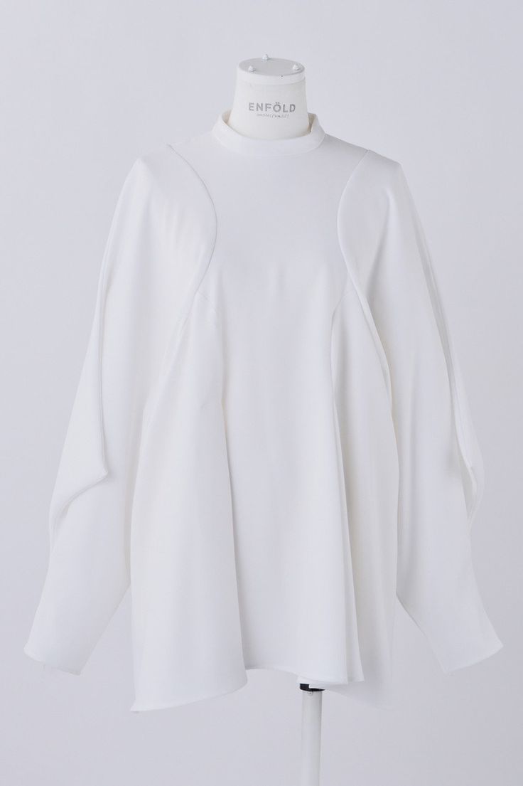 ENFOLD PEツイル ドレープ P.O/プルオーバー (ホワイト, 38