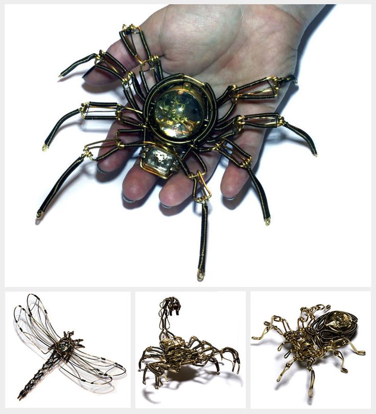 スチームパンクな昆虫たちを手がけるアーティスト8