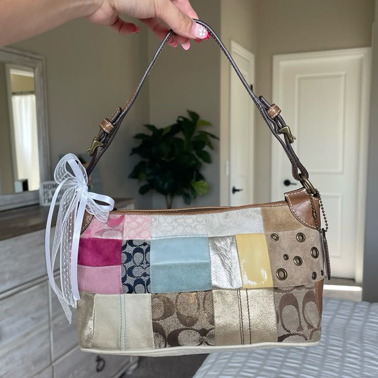 Coach Bags | Vintage Coach Patchwork Mini Y2k Shoulder Purse