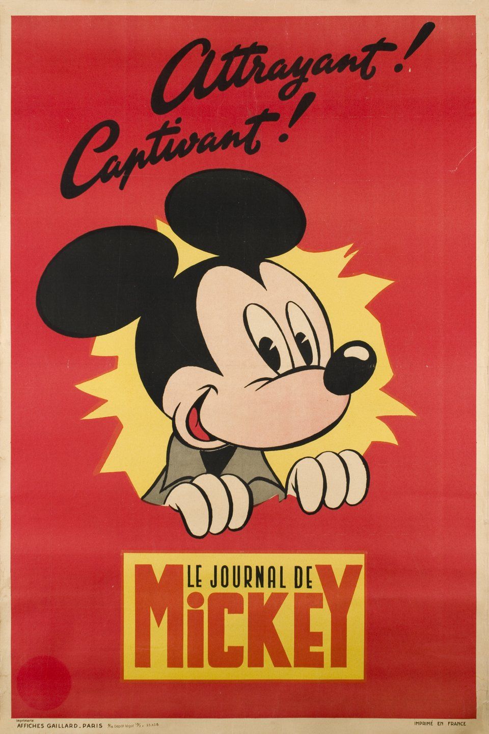Mickey magazine 1951年フランスガリ板刷り