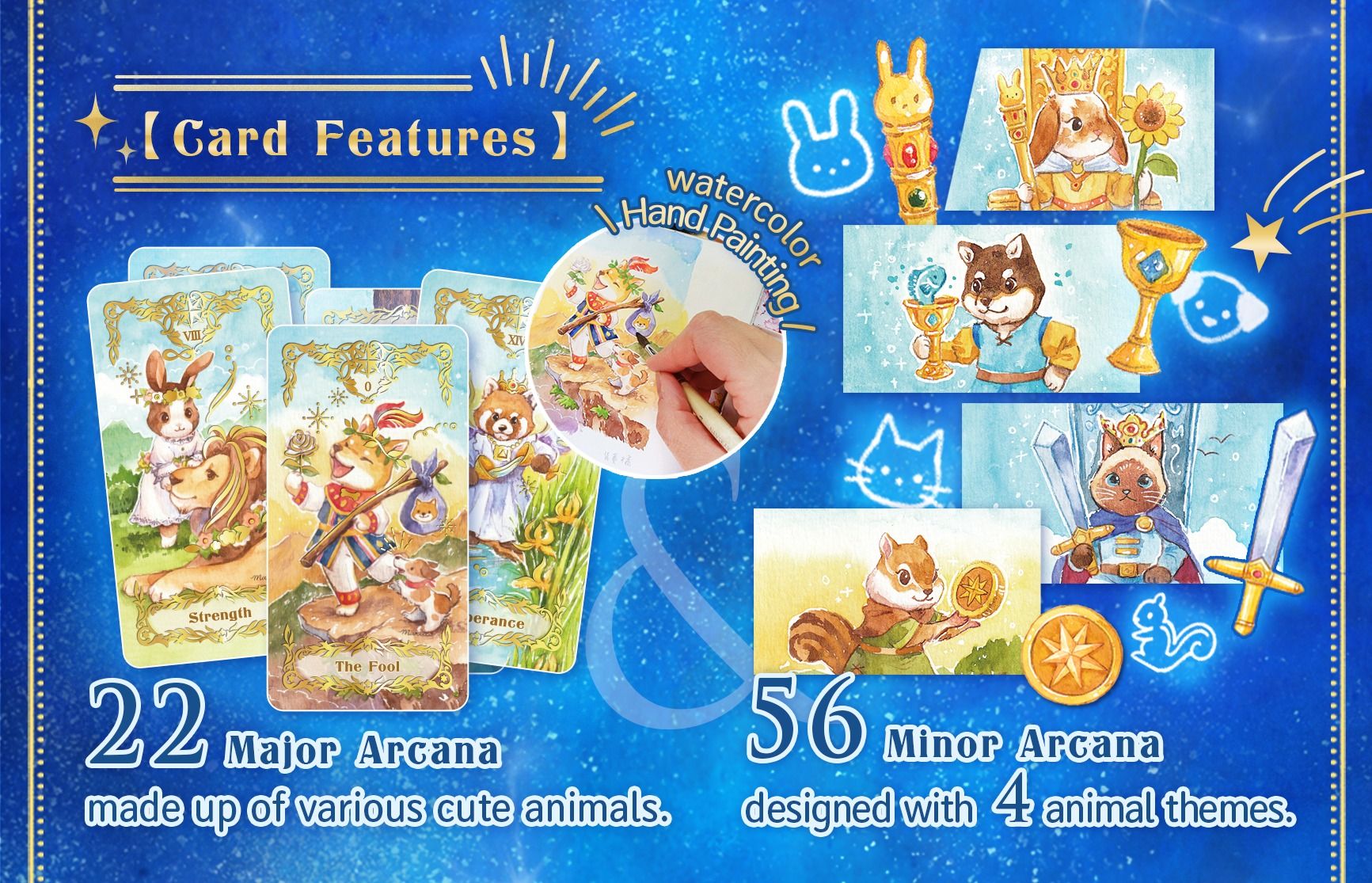 Taiwan Maruco Animals Tarot Cards Remastered Please read the notes