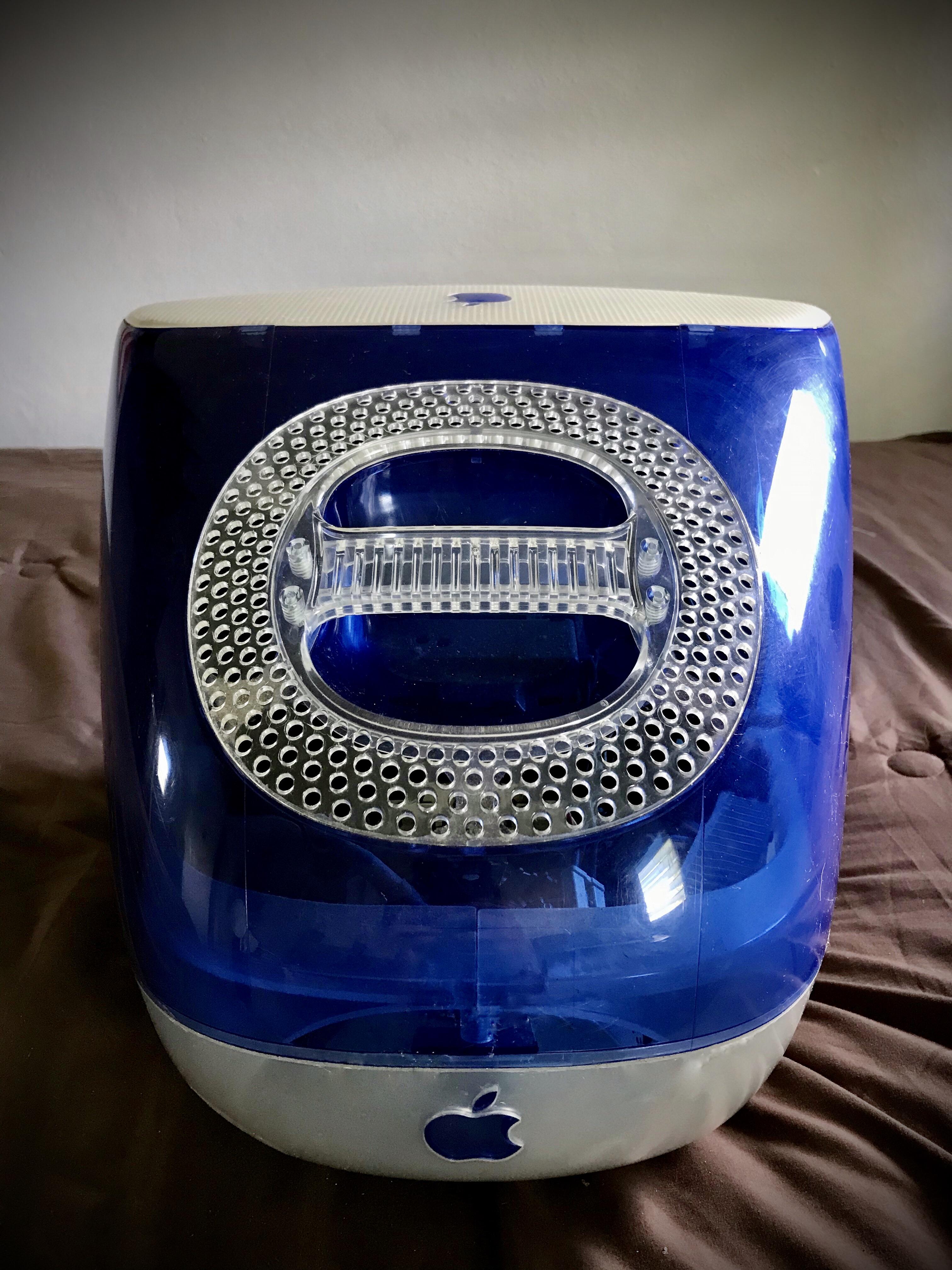 My indigo iMac G3, the first Mac I ever owned. It felt incredibly