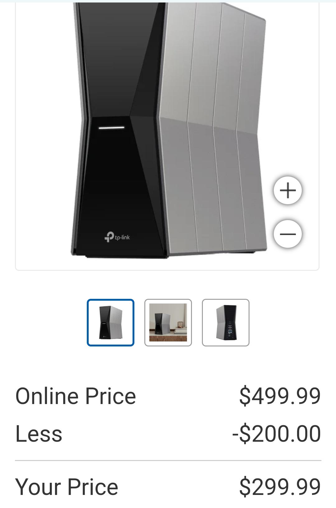 TP-Link Archer BE19000 Tri-Band Wi-Fi 7 Router - BE805 $200 off at