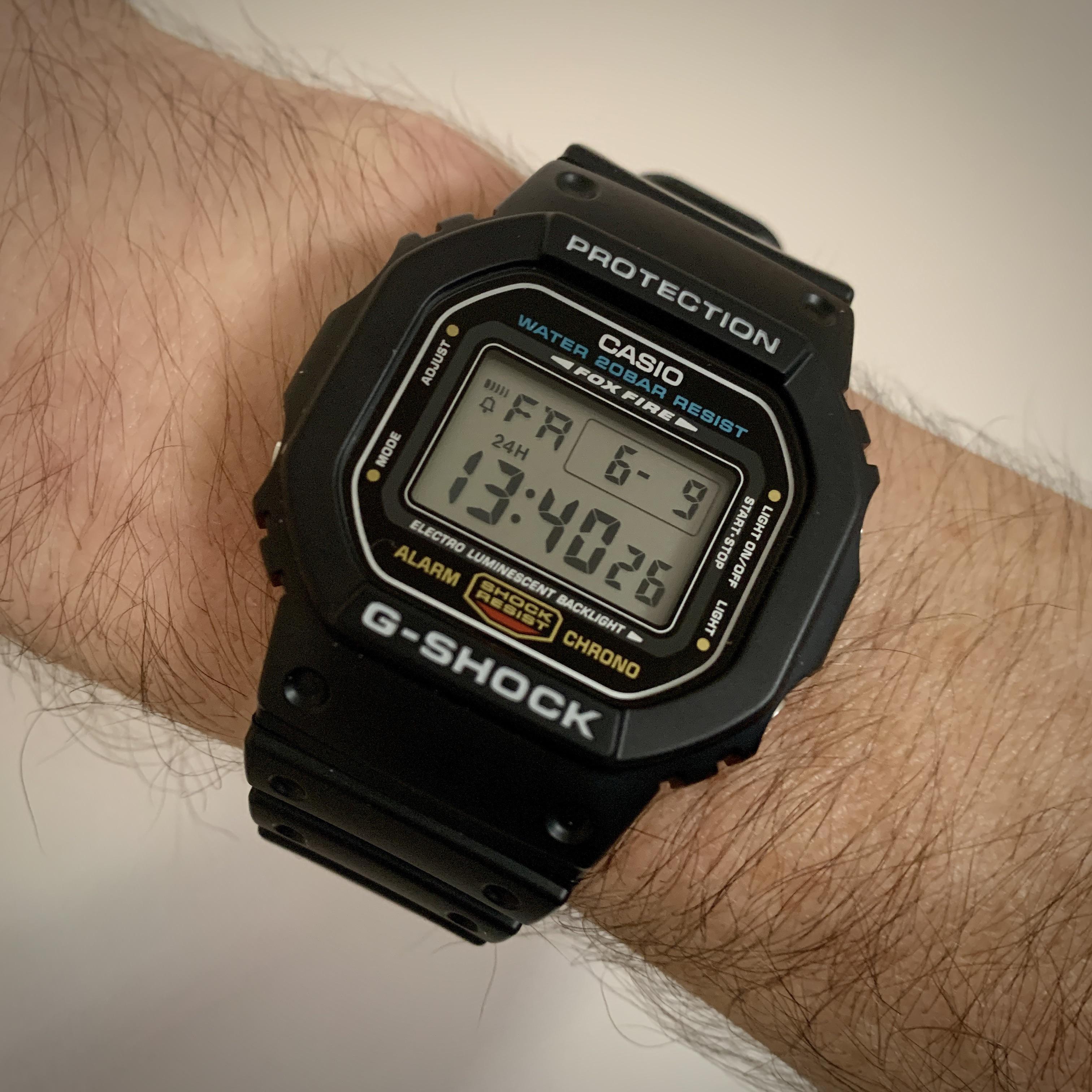 DW5600E-1 Foxfire。基本で最高！(モジュール3229) : r/gshock