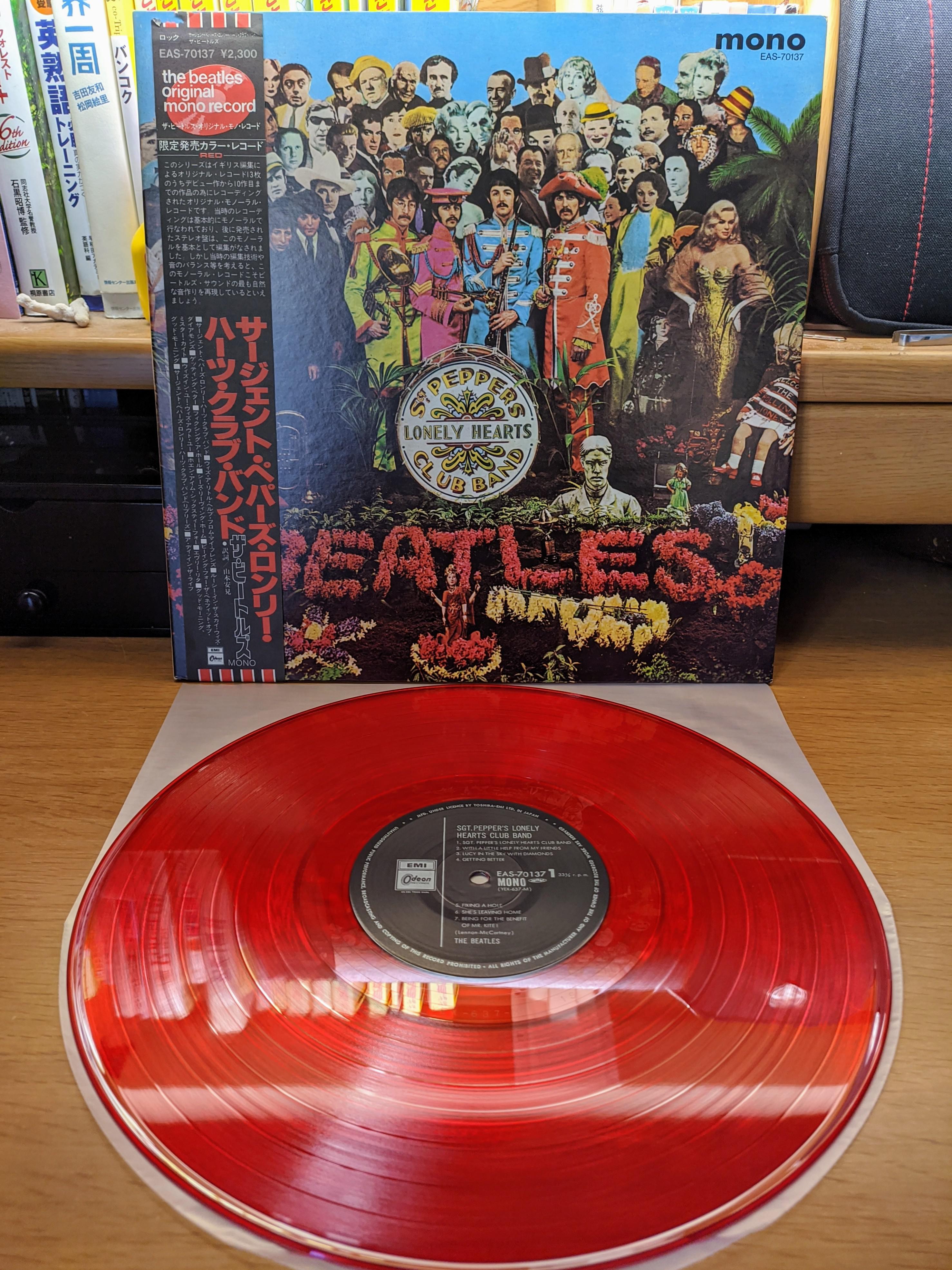 Sgt. Pepper's Lonely Hearts Club Band 1982年 日本モノラル盤 : r/vinyl