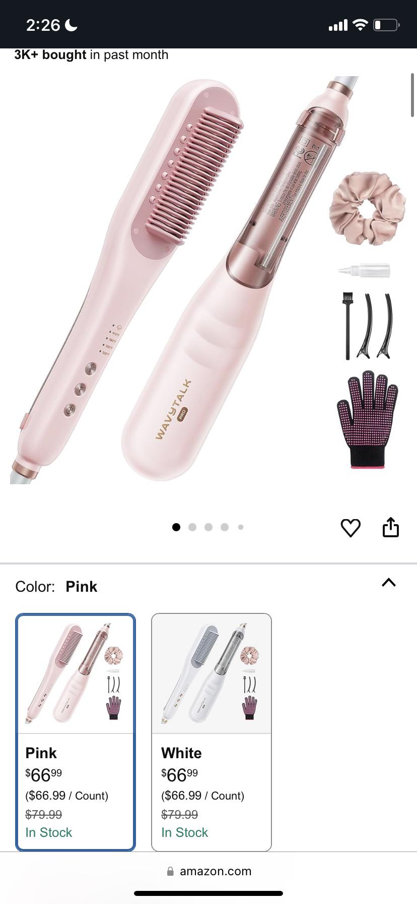 WAVYTAlK ストレートスチームヘアアイロン Wavytalkプロスチームヘア