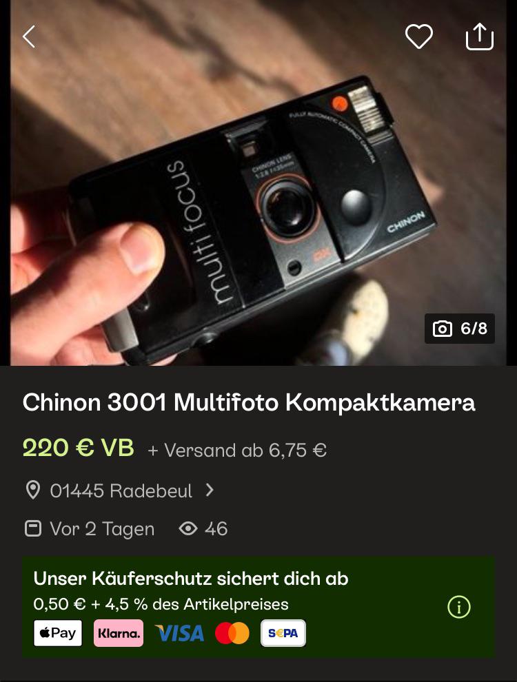 Chinon 3001 Auto Prices are getting ridiculous : r/AnalogCommunity