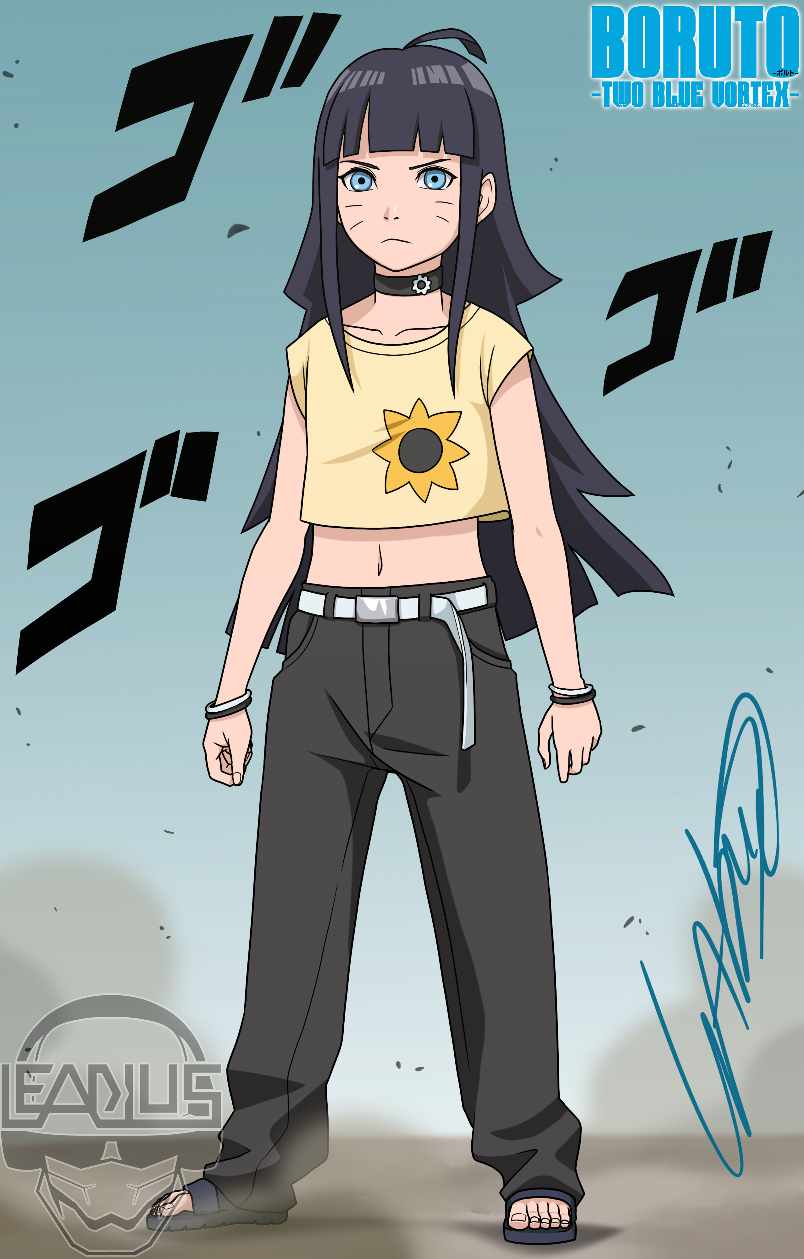 Himawari Redrawn - replicated Kishimoto's/Studio Pierrot's art