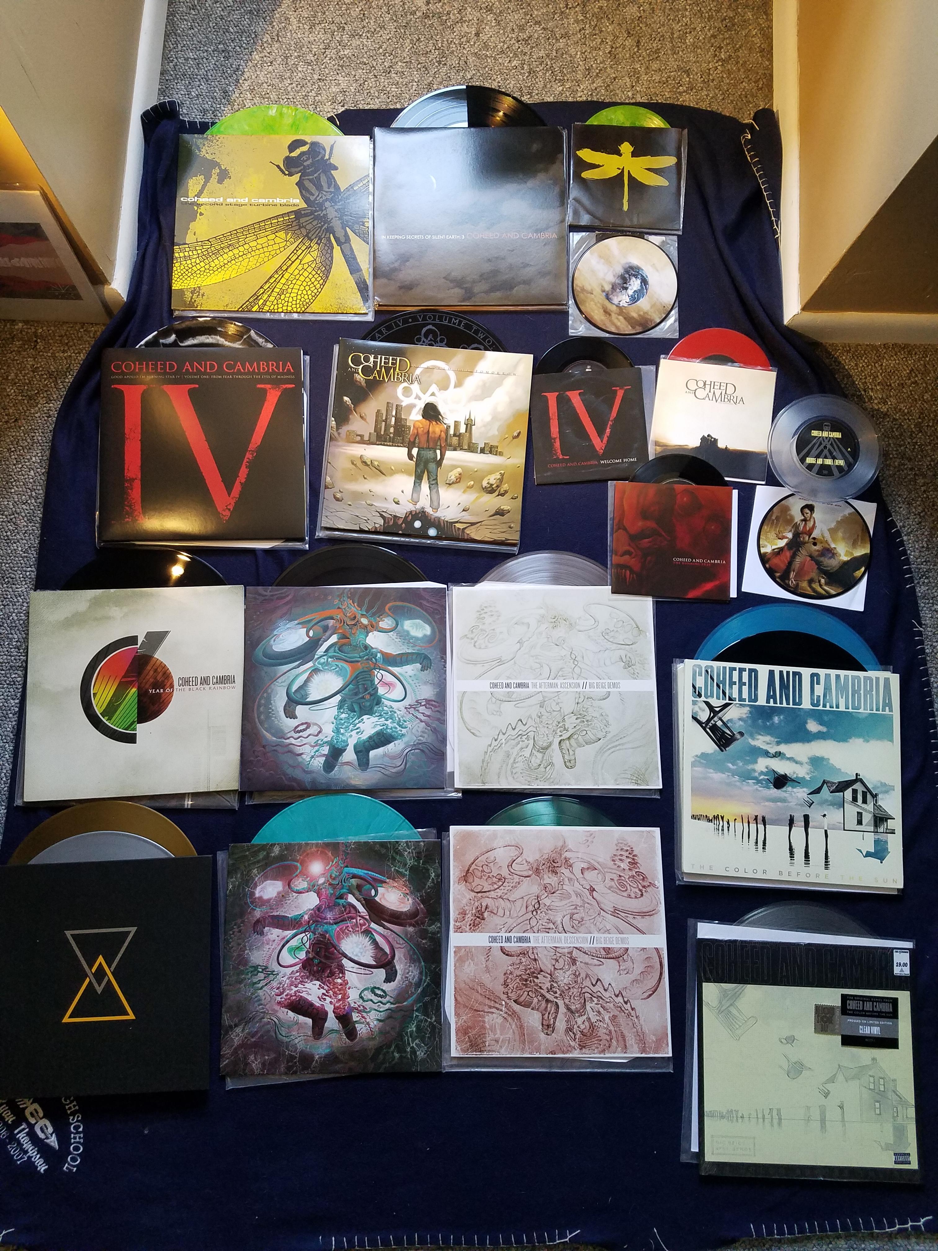 My (updated) Coheed And Cambria collection! : r/vinyl