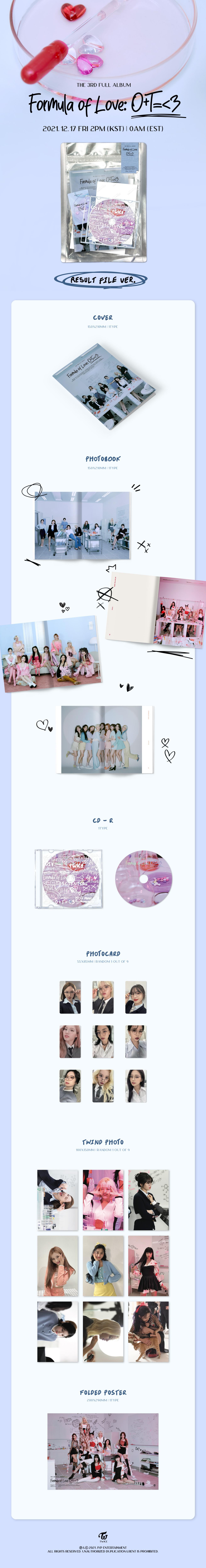 TWICE - The 3rd Full Album: Formula of Love: O+T=<3 (Album Preview