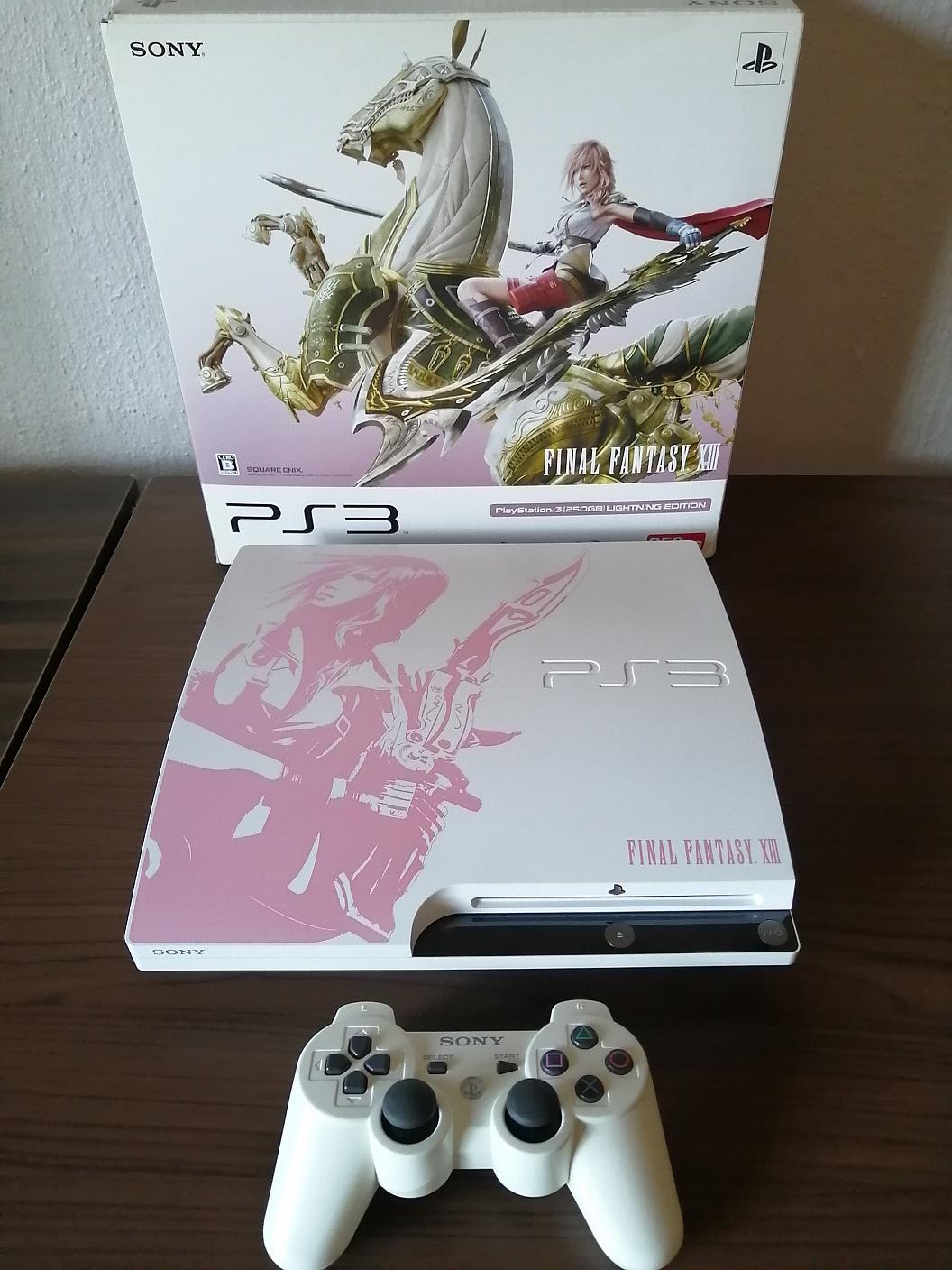 PS3 Slim FFXIII ライトニングエディション、マジで綺麗だよな！ : r/PS3