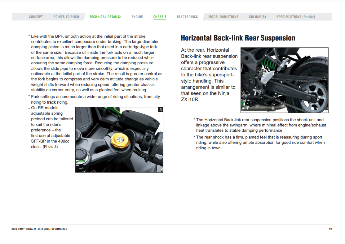 ZX-4R/ZX-4RR Model Information (For Internal Dealer Use) : r/Kawasaki