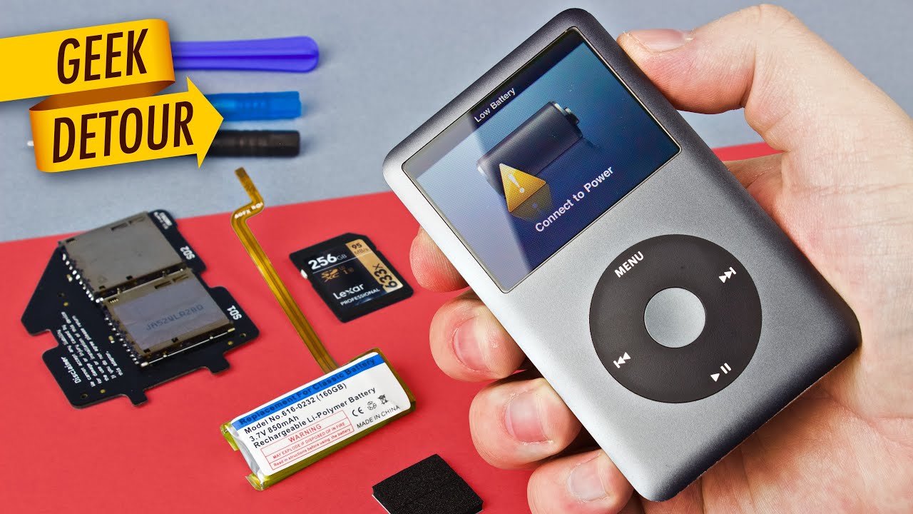 iPod Classic new Battery & 256GB SD Card: still works in 2025