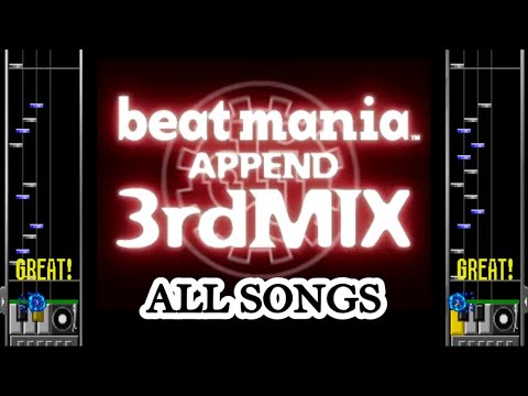 beatmania APPEND 3rdMIX (PS) ダブルモード 全楽曲 DOUBLE MODE all