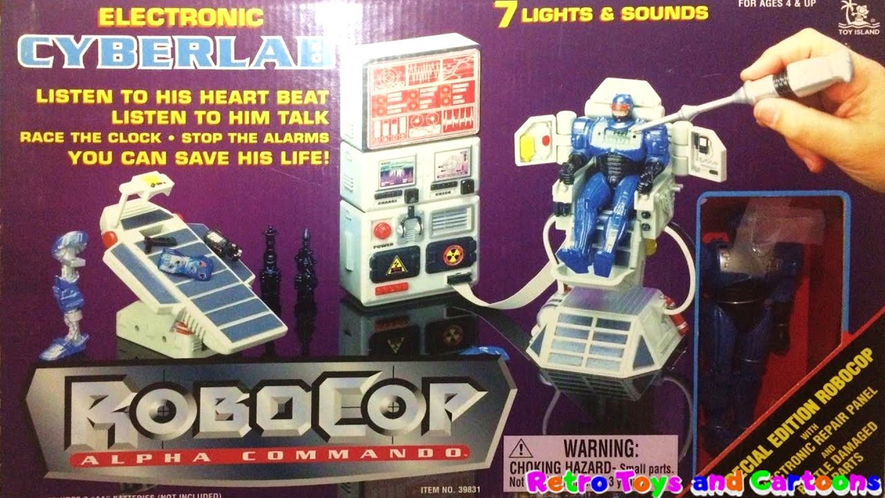 RoboCop Alpha Commando Cyberlab Toy Island Commercial Retro Toys
