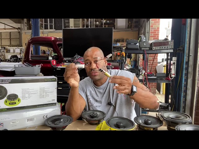 New Ground Zero pro audio motorcycle yellow basket 6.5 coaxial