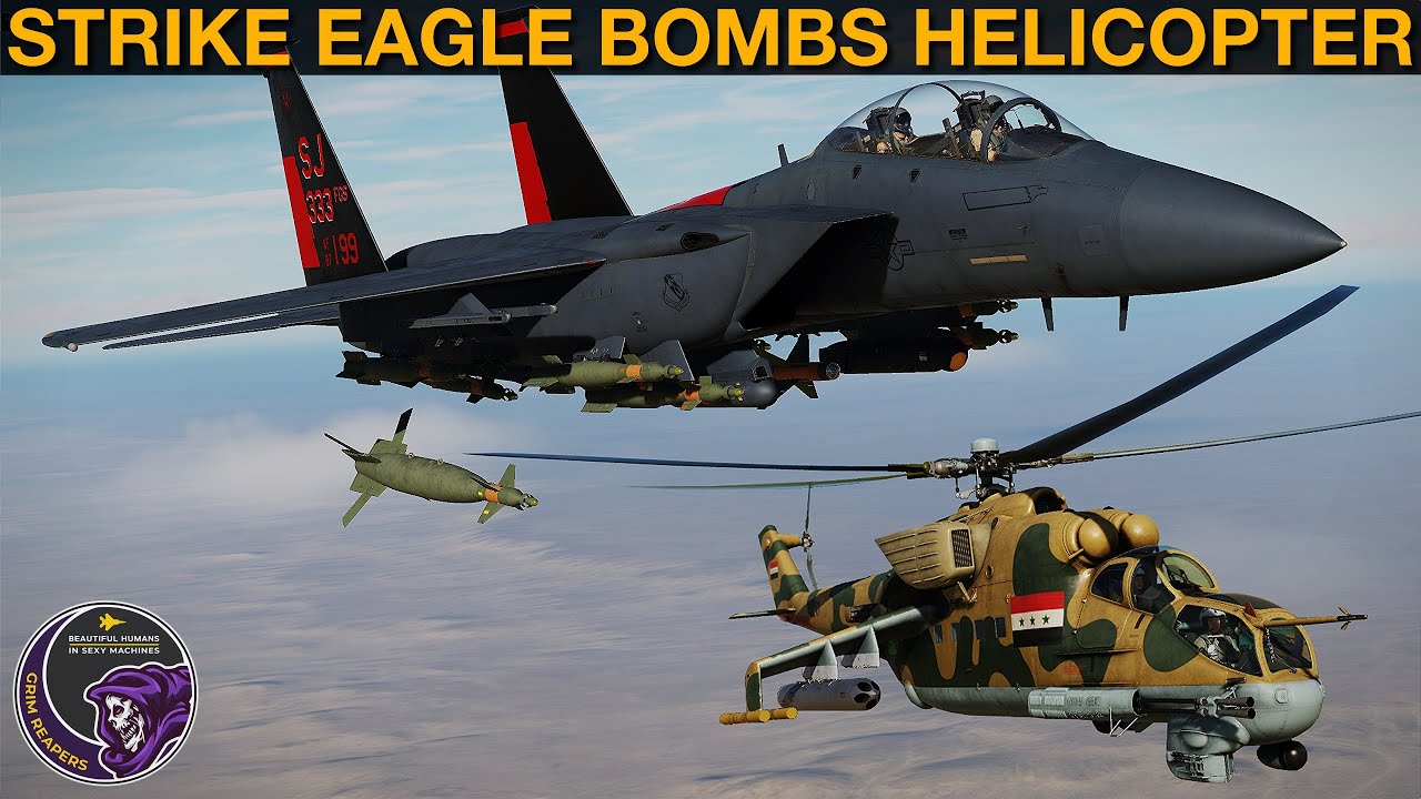 1991 F-15E Strike Eagle Air To Air Kill With Bomb Against