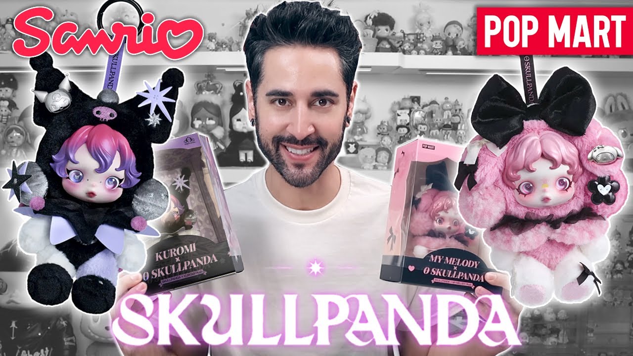 SKULLPANDA × KUROMI & MY MELODY Plush 🐻 POP MART X SANRIO