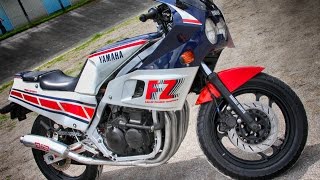 1984 YAMAHA FZ400R DIC オールアルミフルエキゾースト - YouTube