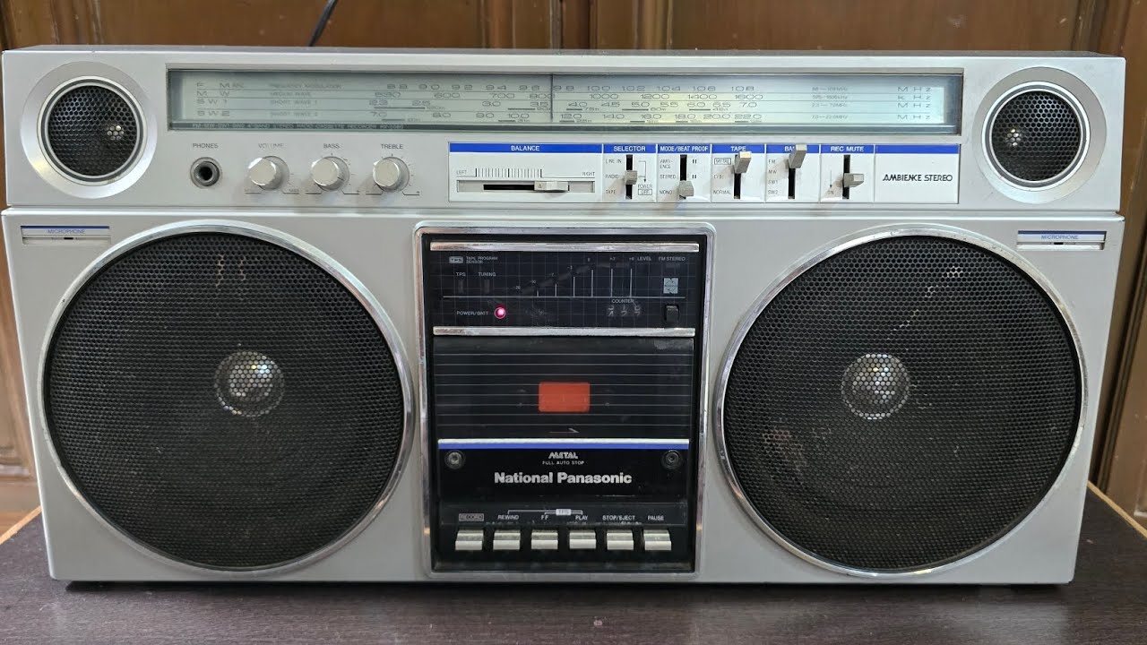 National Panasonic RX-5080 boombox Mo. 9427322171 - YouTube