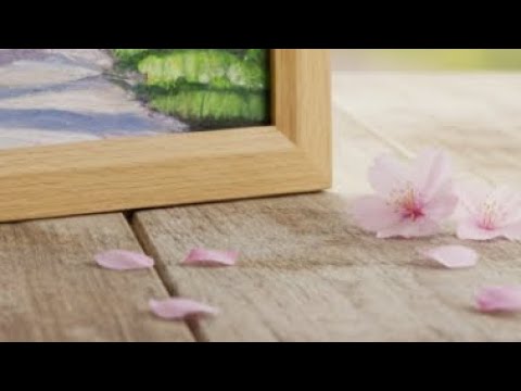 油絵】息を呑む。満開の桜トンネルを描く｜圧巻のグラデーション - YouTube
