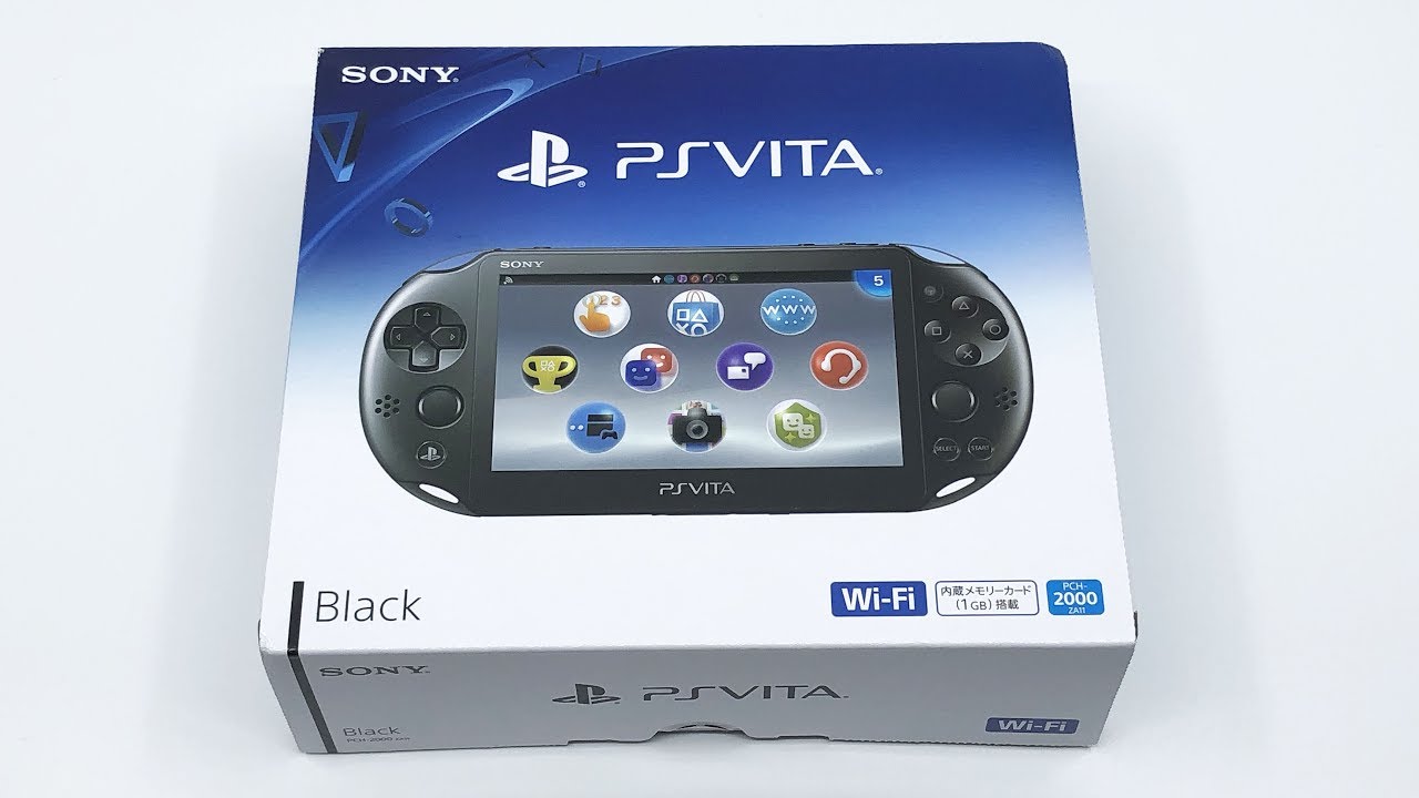 PSVita Black Wi-Fi PCH-2000 (ZA11) Unboxing (Long Version) - YouTube