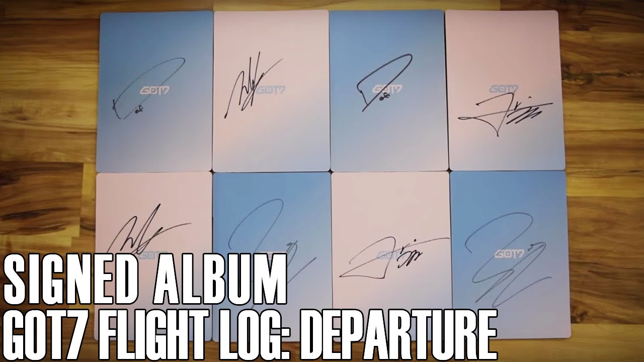 GOT7】FLIGHT LOG DEPARTUREサイン入り Signed GOT7- Flight Log