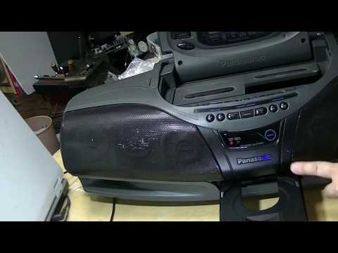 Panasonic ジャンクのバブルラジカセRX-DT75と909のの電源は入りました