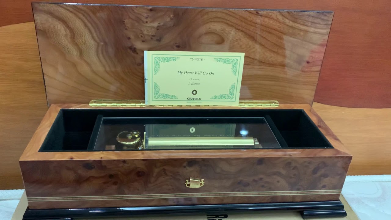 Sankyo 72 note music box play “My heart will go on/ Titanic theme