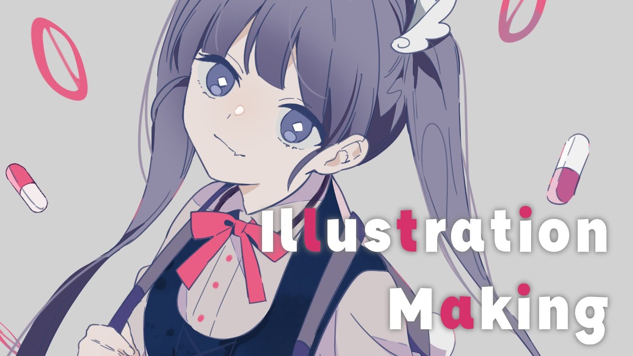 ツユ】あの世行きのバスに乗ってさらば。illustration making