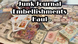 Huge Sticker, Die Cut & Embellisment Haul | The Nicest Junk