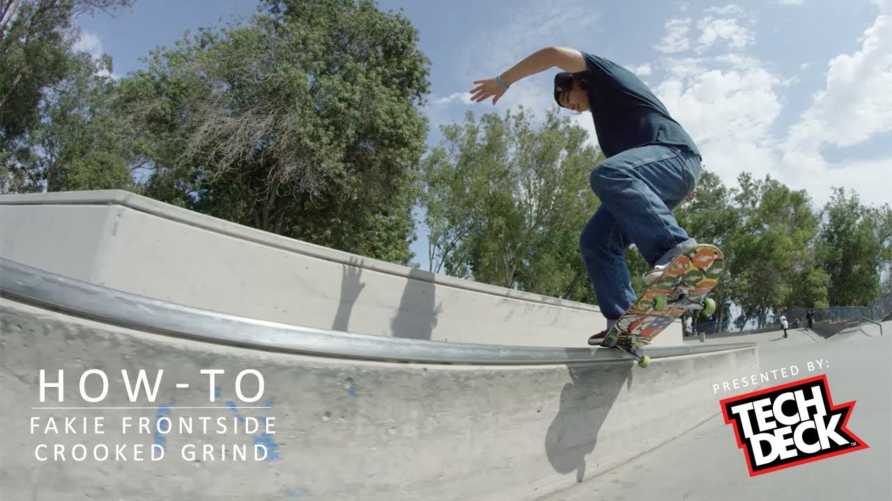 How-To Fakie Front Crooked Grind With Franky Villani (Presented by