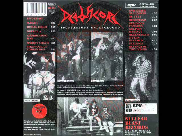 Deathcore - Spontaneous Underground (1990) - YouTube