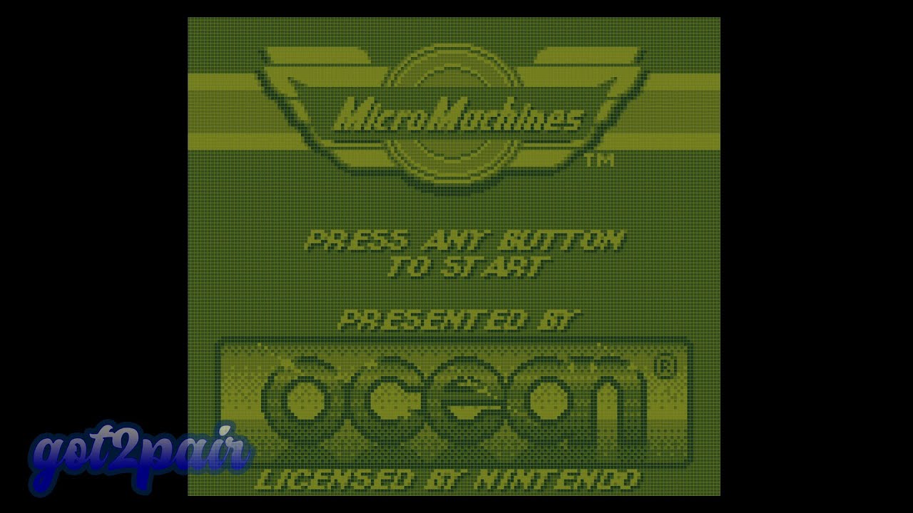 Micro Machines - Nintendo Game Boy - YouTube